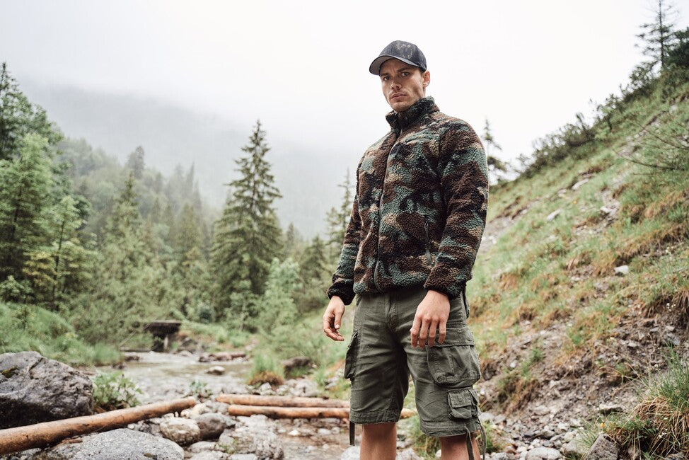 Brandit Savage Vintage pantaloni scurți, Swedisch camo