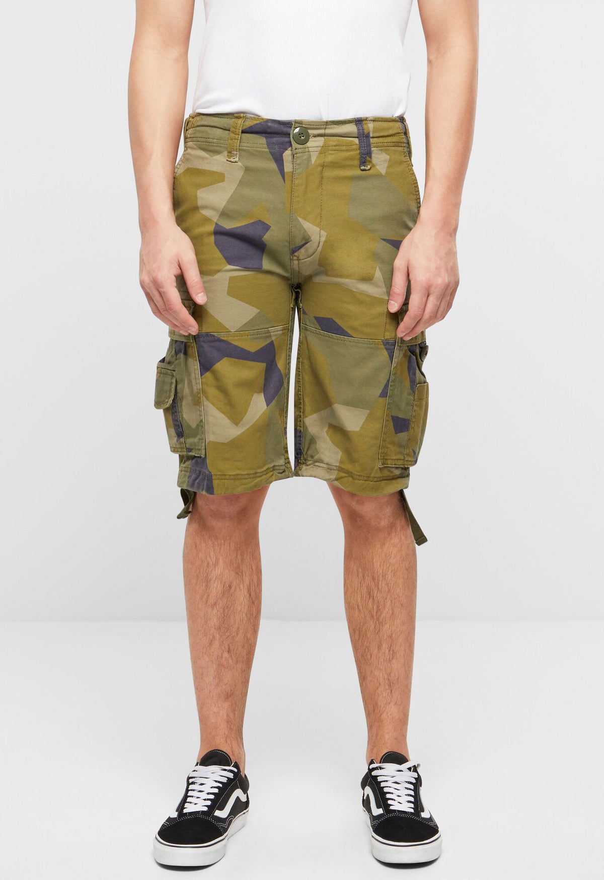 Brandit Vintage kraťasy, swedish camo M90
