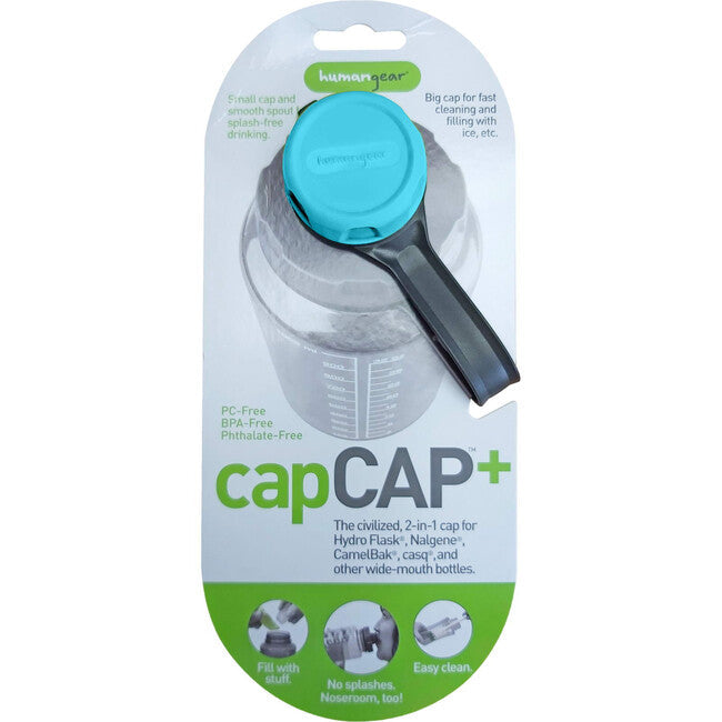 Humangear capCAP+ capac pentru sticlă diametru 5,3 cm, albastru deschis