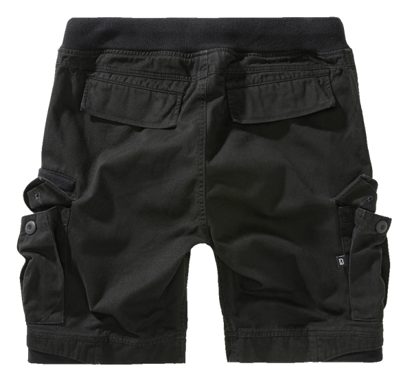 Brandit Packham Vintage pantaloni scurți, negri