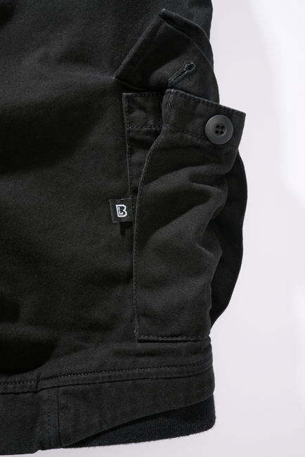 Brandit Packham Vintage pantaloni scurți, negri