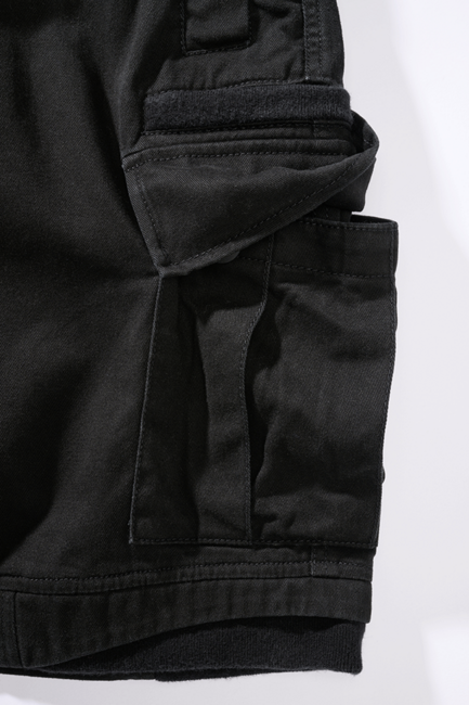 Brandit Packham Vintage pantaloni scurți, negri