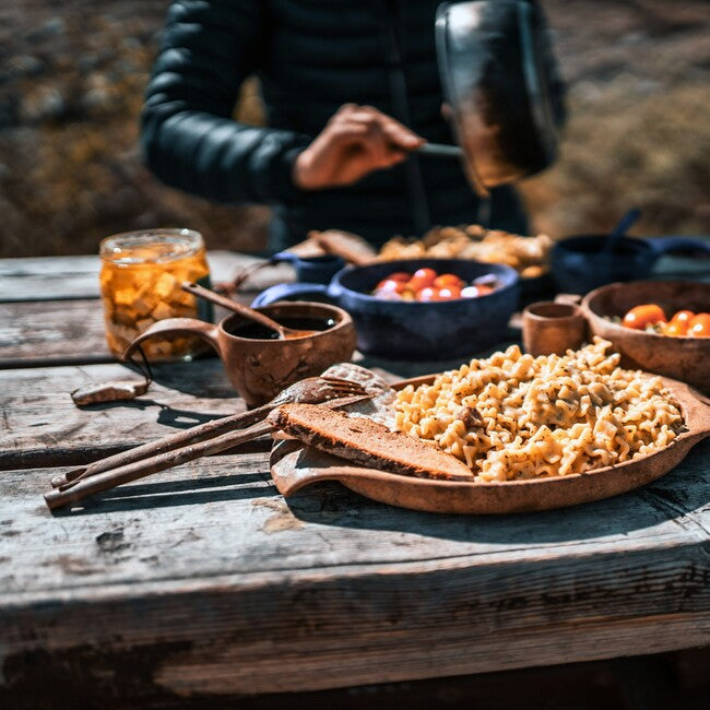 Kupilka CUTLERY tacâmuri de camping în ambalaj, maro