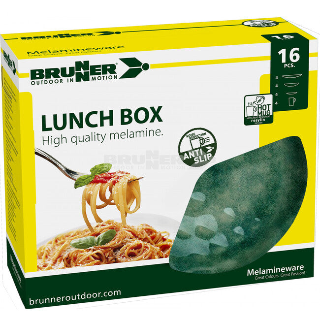 Brunner Lunch Box Venetian Set de vase de camping, verde