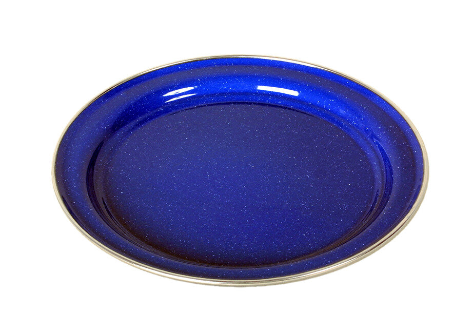 Origin Outdoors farfurie smălțuită plată, albastră, 26 cm