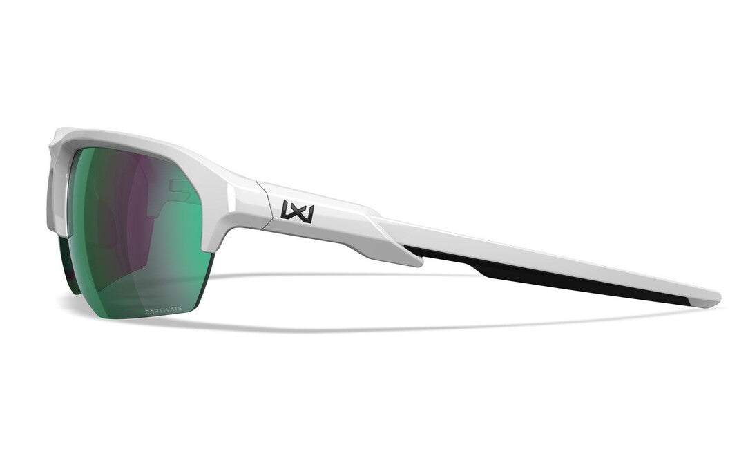Wiley X Jakl ochelari de soare Captivate Polarized Green Mirror/ Polished White