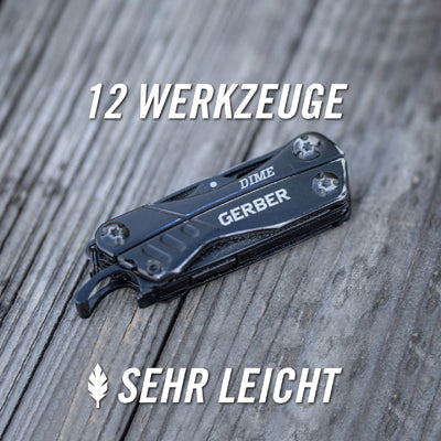 Gerber Dime cuțit multifuncțional, negru