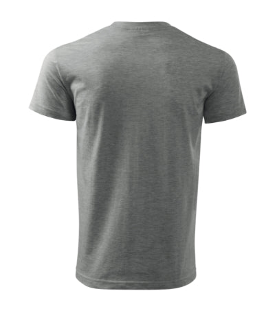 Malfini Basic tricou pentru bărbați, gri melanj închis