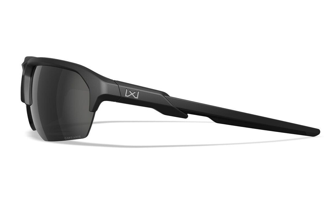 Wiley X Jakl ochelari de soare Captivate Polarized, Black Mirror/Matte Black