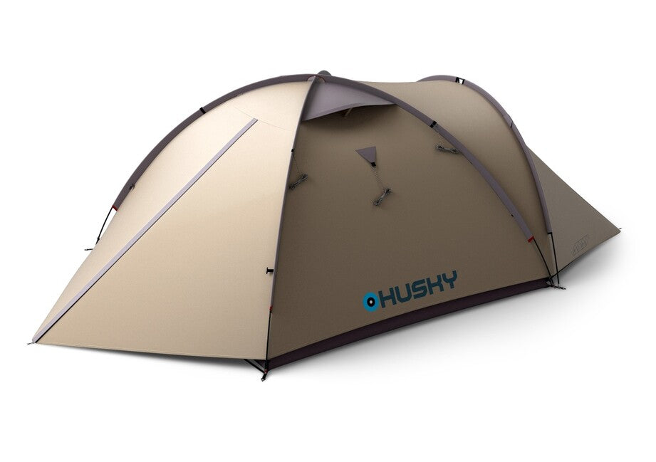 Husky Bizon 3 Plus cort familial de trekking pentru 3 persoane, light brown