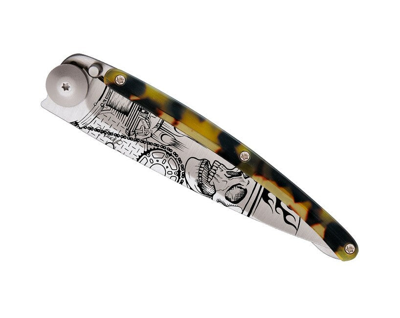 Deejo Tattoo Turtle briceag grey titan dark Ride or Die