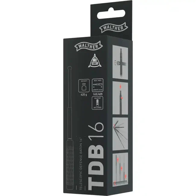 Umarex Walther ProSecur TDB16 baston telescopic din oțel