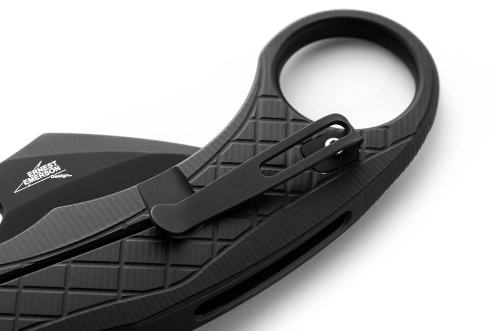 Lionsteel L.E. ONE 1 A BB cuțit tip KARAMBIT Black/Chemical Black, dezvoltat în colaborare cu Emerson Design