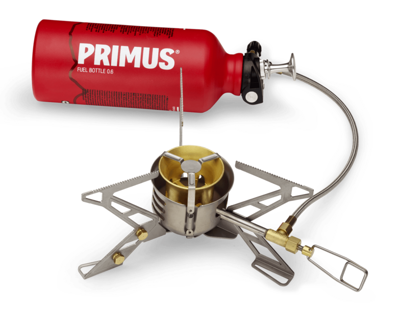 PRIMUS OmniFuel II arzător cu sticlă de combustibil și husă