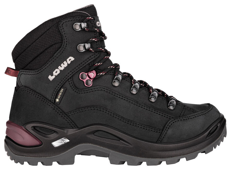 Lowa Renegade GTX Mid Ls bocanci de trekking pentru femei, Black/prune
