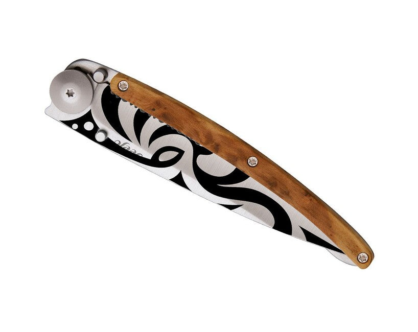 Deejo Serration briceag juniper Tribal