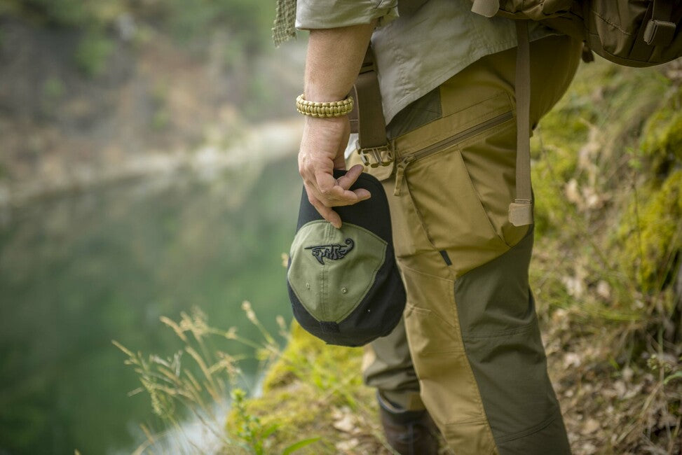 Helikon-Tex șapcă PolyCotton Ripstop cu logo, Coyote / Olive Green