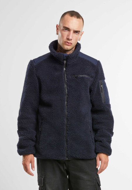Brandit Ramble geacă fleece pentru bărbați Teddyfleece, bleumarin