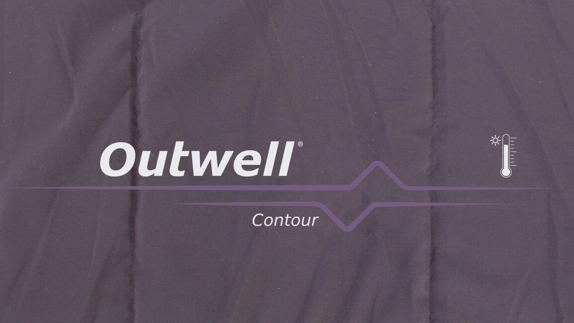Outwell Contour sac de dormit stânga, dark purple
