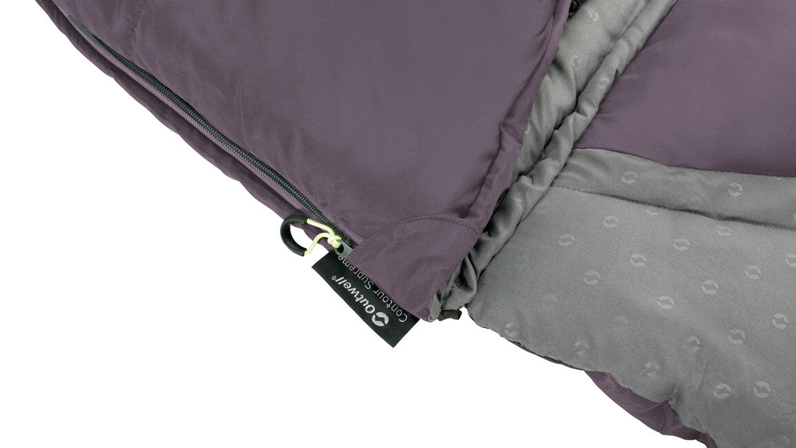Outwell Contour sac de dormit stânga, dark purple