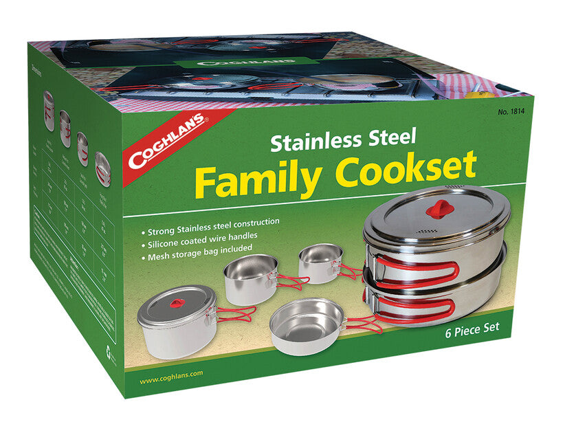 Coghlans Family set de tacâmuri din oțel inoxidabil