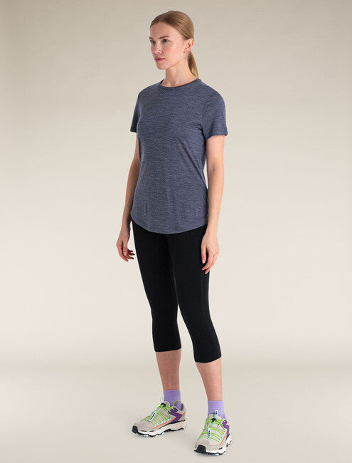 Icebreaker 125 Sphere tricou merino pentru femei cu mânecă scurtă, bleumarin