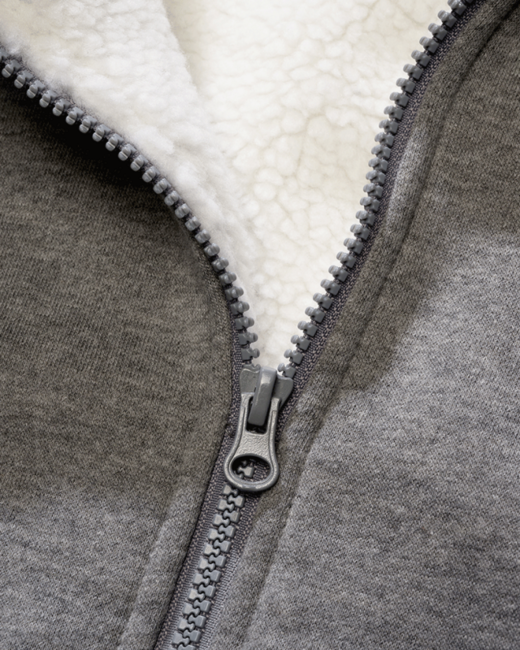Brandit Sweatjacket hanorac pentru bărbați cu căptușeală caldă Teddylining, gri melange închis
