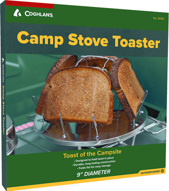 Coghlans Camp Stove Toaster prăjitor pliabil pentru benzină, parafină și aragaze