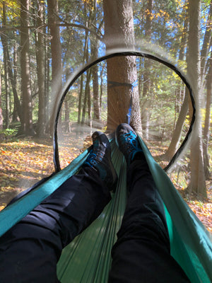 Origin Outdoors hamac cu plasă anti-țânțari, verde