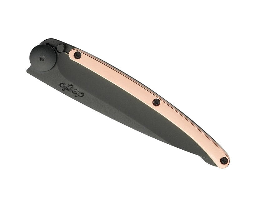 Deejo GOLD briceag 18kt pink, black