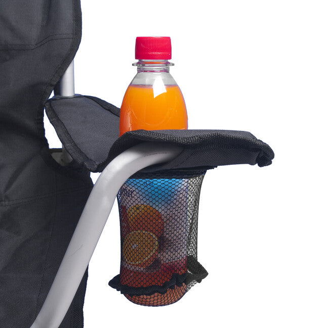 BasicNature Comfort scaun de camping, negru