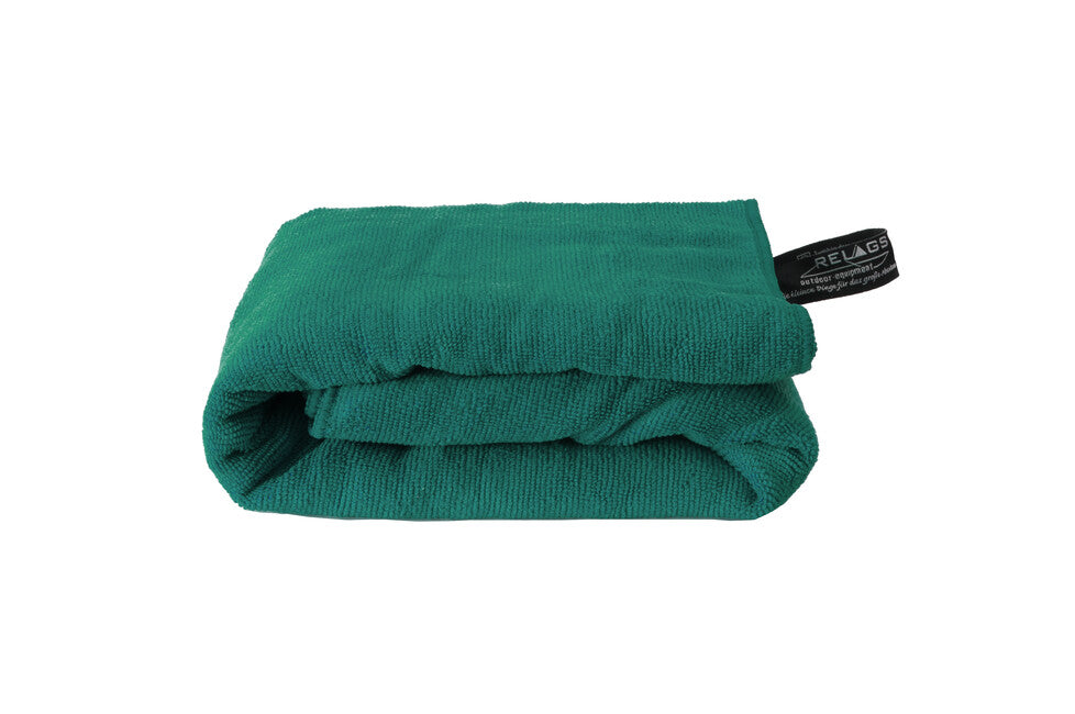 BasicNature Terry prosop 75 x 150 cm, verde ocean cu husă