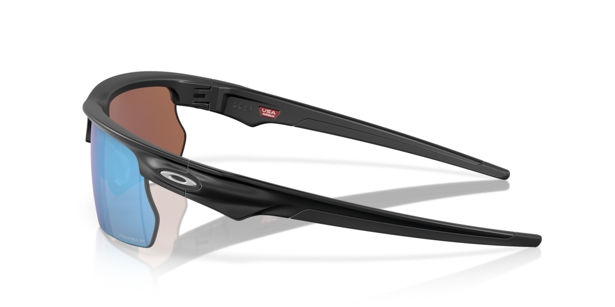 Oakley BISPHAERA ochelari de soare cu ramă Matte Black și lentile Prizm Deep Water Polarized, 68