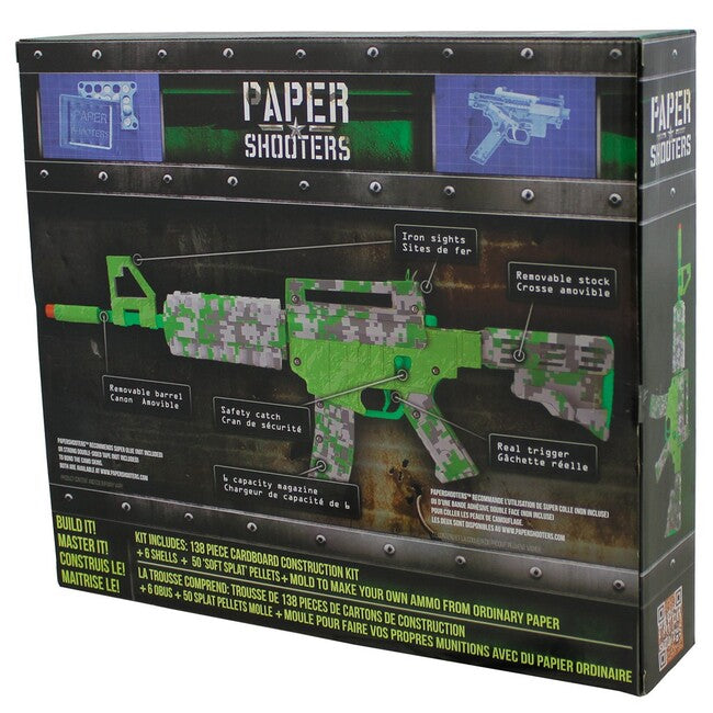 PAPER SHOOTERS Green Spit set pliabil de armă