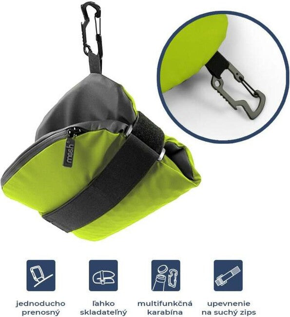Mosh Kamper pernă de ședere outdoor, verde deschis/neagră
