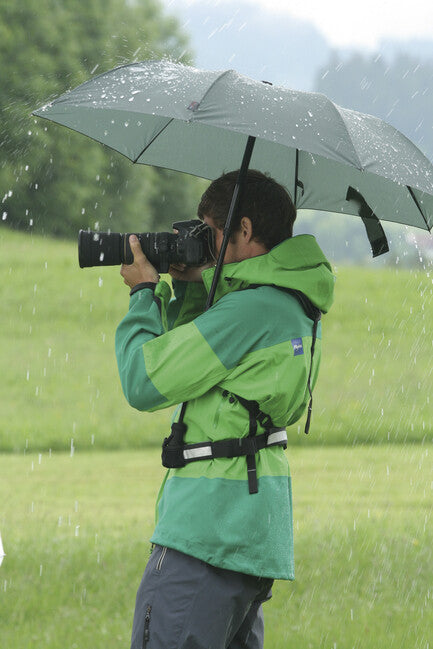EuroSchirm teleScope handsfree umbrelă de trekking telescopică cu fixare pe rucsac UV, oliv