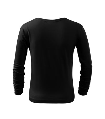 Malfini Fit-T LS tricou cu mânecă lungă pentru copii, negru