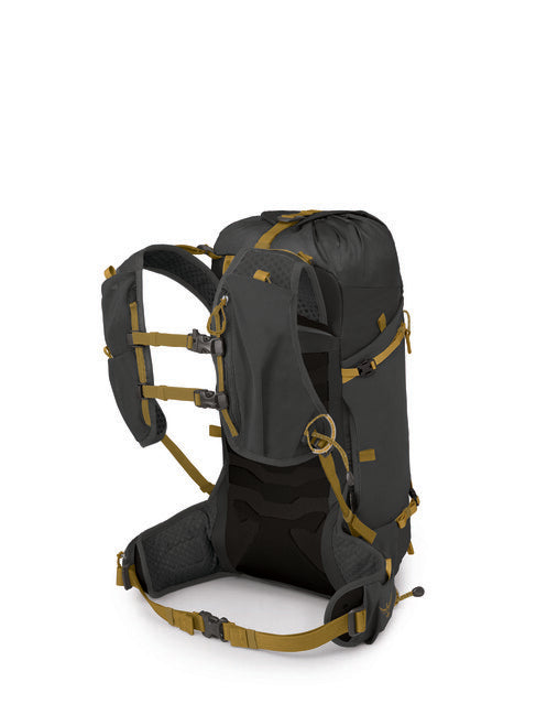 OSPREY TALON VELOCITY 20 rucsac de trekking, dark charcoal/tumbleweed yellow
