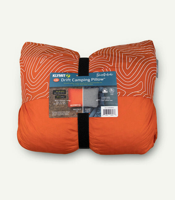 Klymit Drift Pillow pernă de călătorie LARGE, portocalie