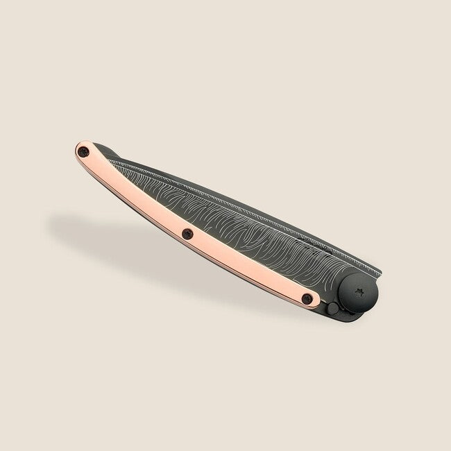Deejo GOLD Tattoo briceag 18kt pink Feather