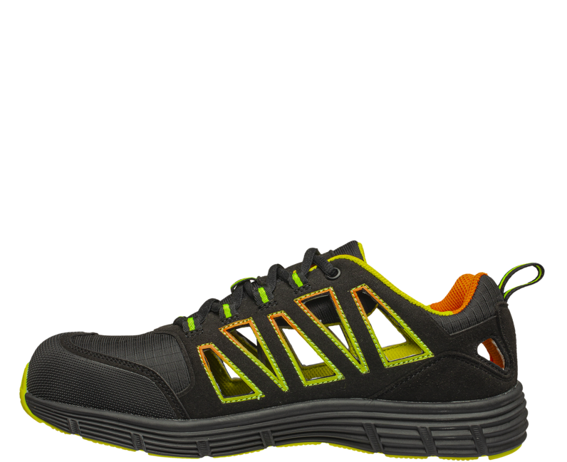 BENNON REBEL S1P ESD Low pantofi sport cu talpă joasă, verzi