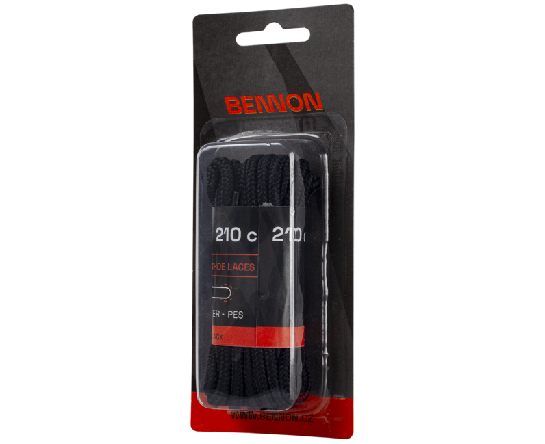 BENNON Laces Black Box șireturi pentru pantofi 210 cm