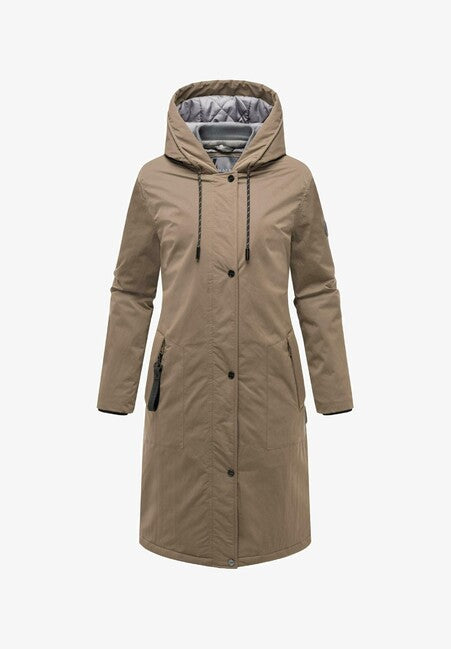 Marikoo Ledalaa parka de iarnă pentru femei cu glugă, stone brown