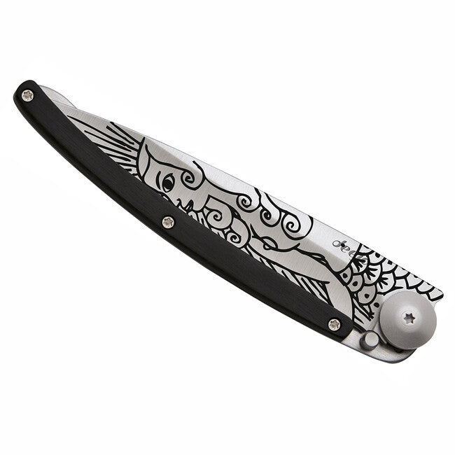 Deejo Tattoo briceag ebony wood Mermaid