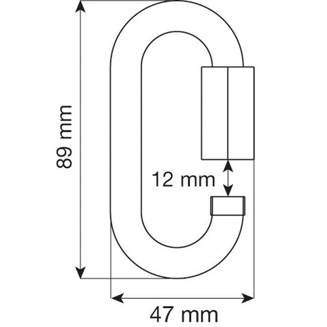 CAMP Oval Quick Link set 5 buc carabiniere 10 mm