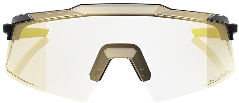 100% Aerocraft ochelari de soare, Gloss Metallic Black - Gold Mirror Photochromic