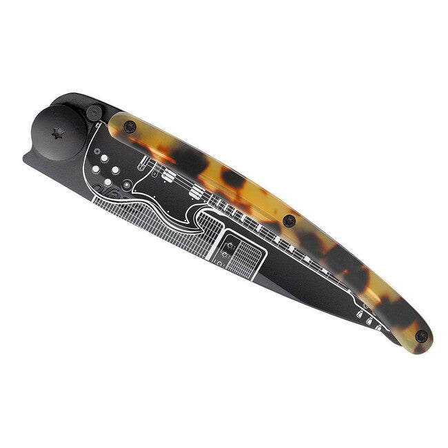 Deejo Tattoo Turtle briceag Rock'n Roll, black turtle shell