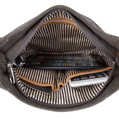 Travelon Heritage Hobo geantă anti-furt, gri