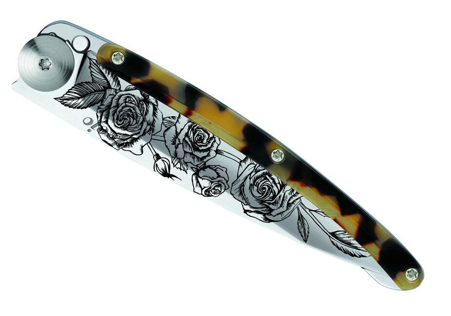 Deejo Tattoo Turtle briceag mirror dark Roses