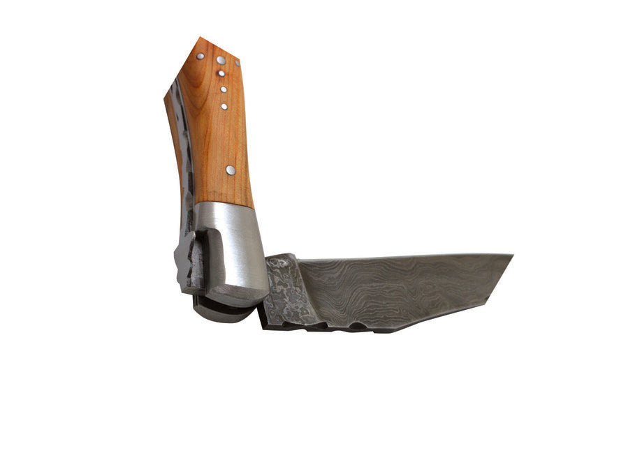 Laguiole DUB070 briceag oțel damaschin, lamă 12 cm, mâner ienupăr